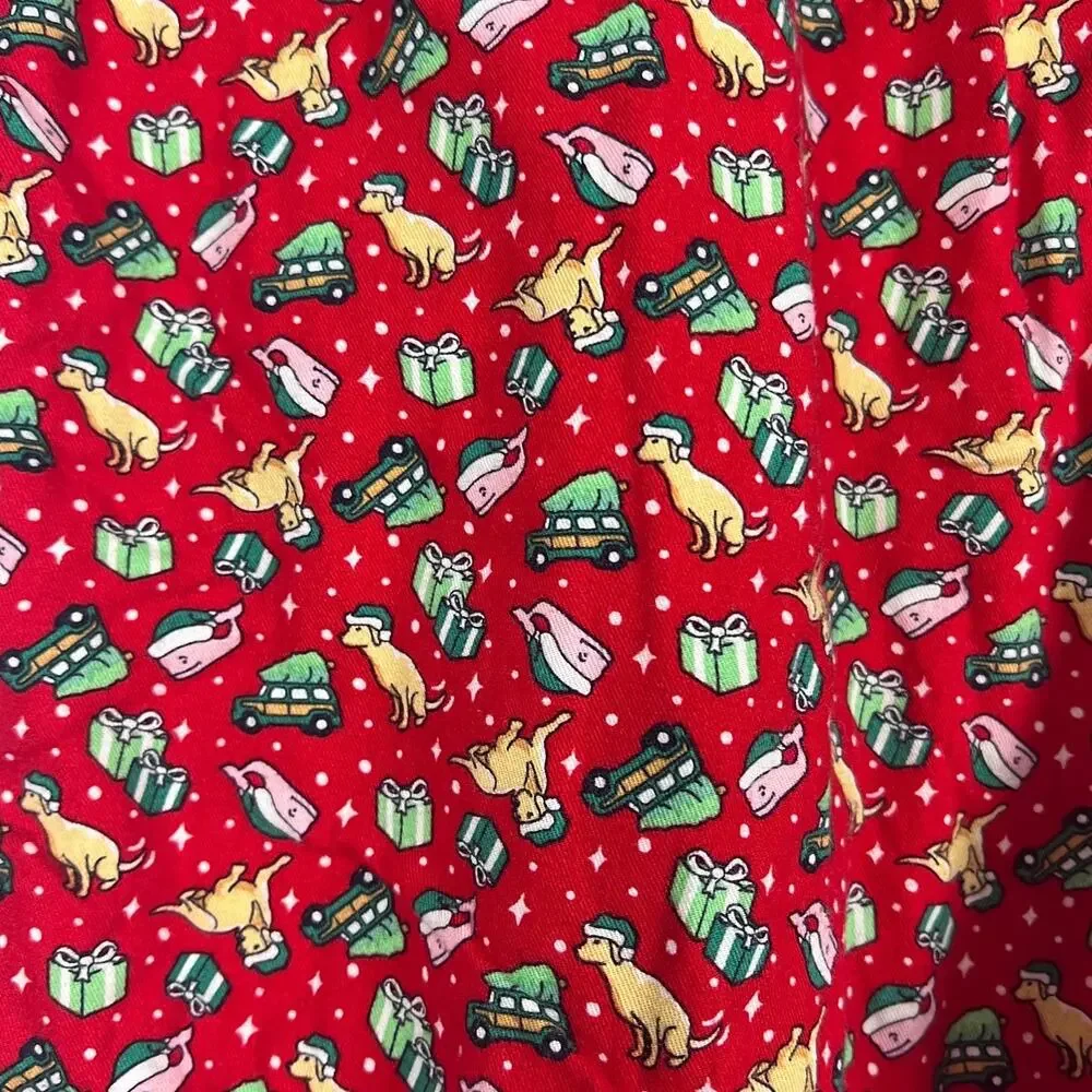 Vineyard Vines Mens L Preppy Coastal Old Money Christmas Dog Whale Pajama Pants